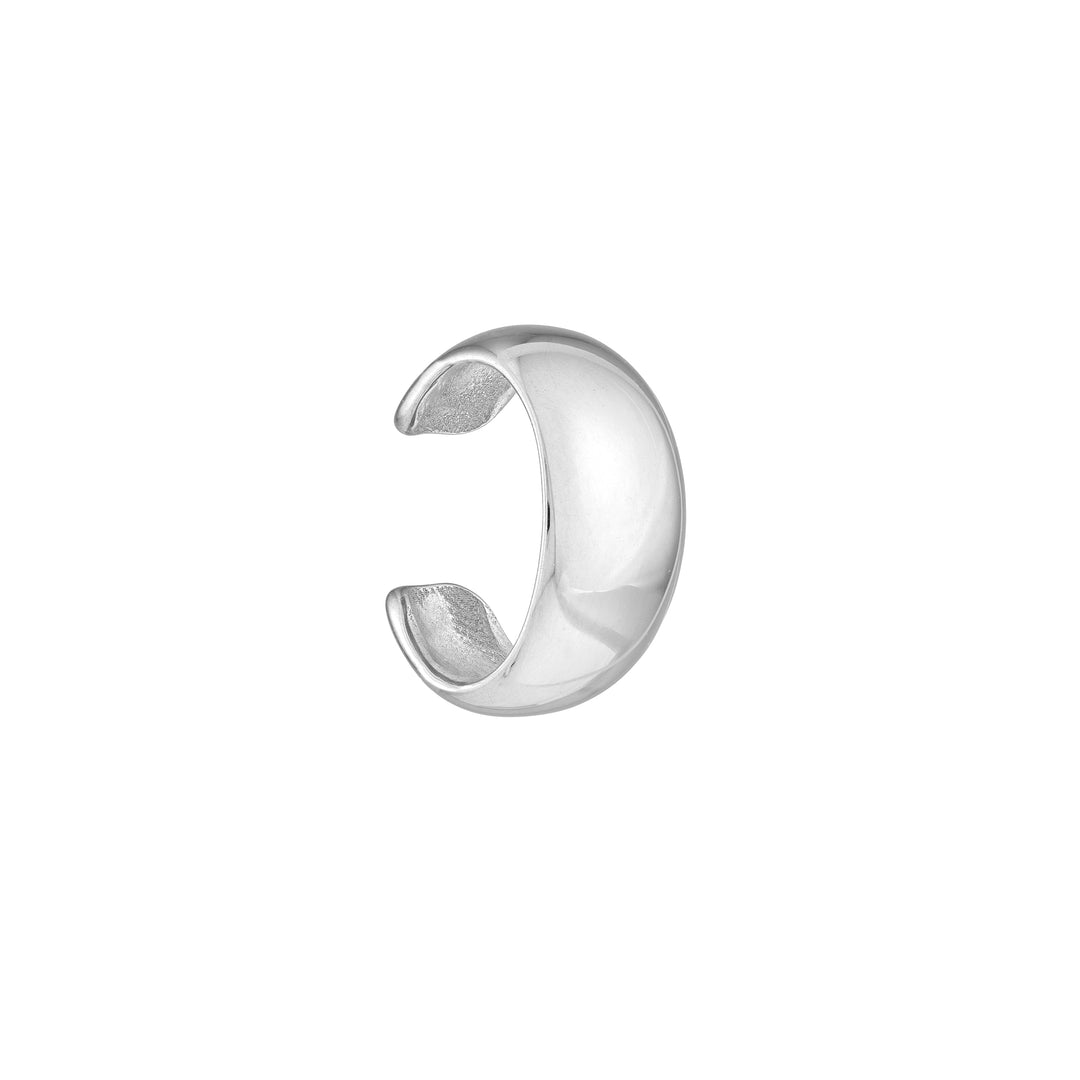 Wide High Polished Earring Cuff