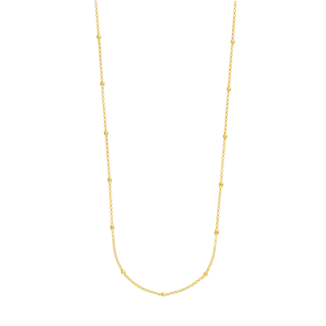 Long & Lovely D/C Bead Station Necklace