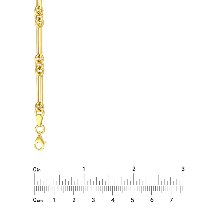 3+1 Hollow Fancy Rounded Paper Clip Chain