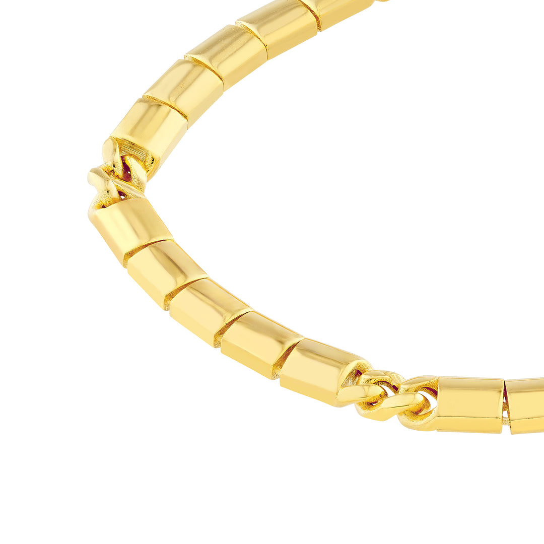 4.70mm Hollow 5+1 Flat Tile Link Chain with Box Lock