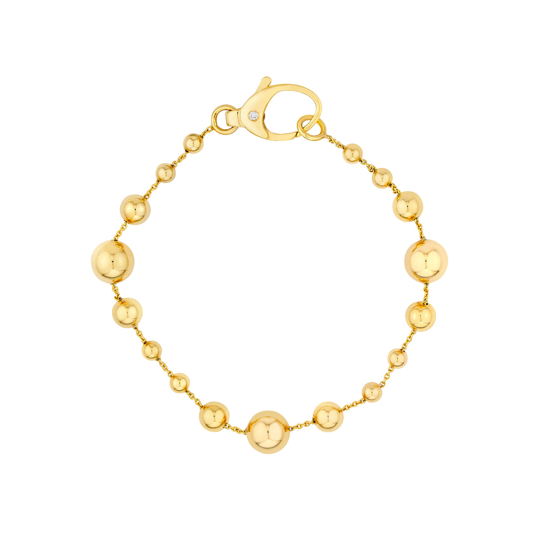 Diamond Bead Station Bracelet