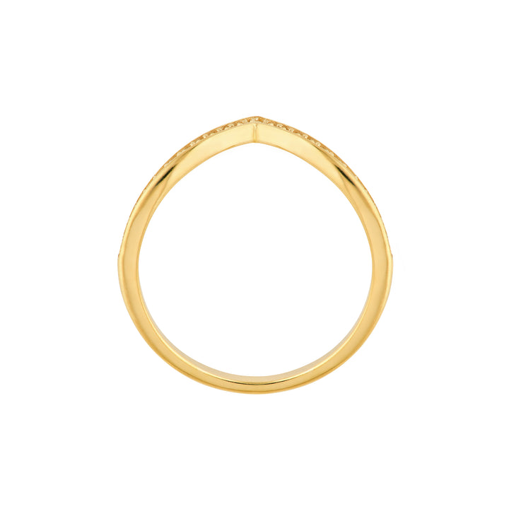 1/6tcw Diamond Chevron Ring