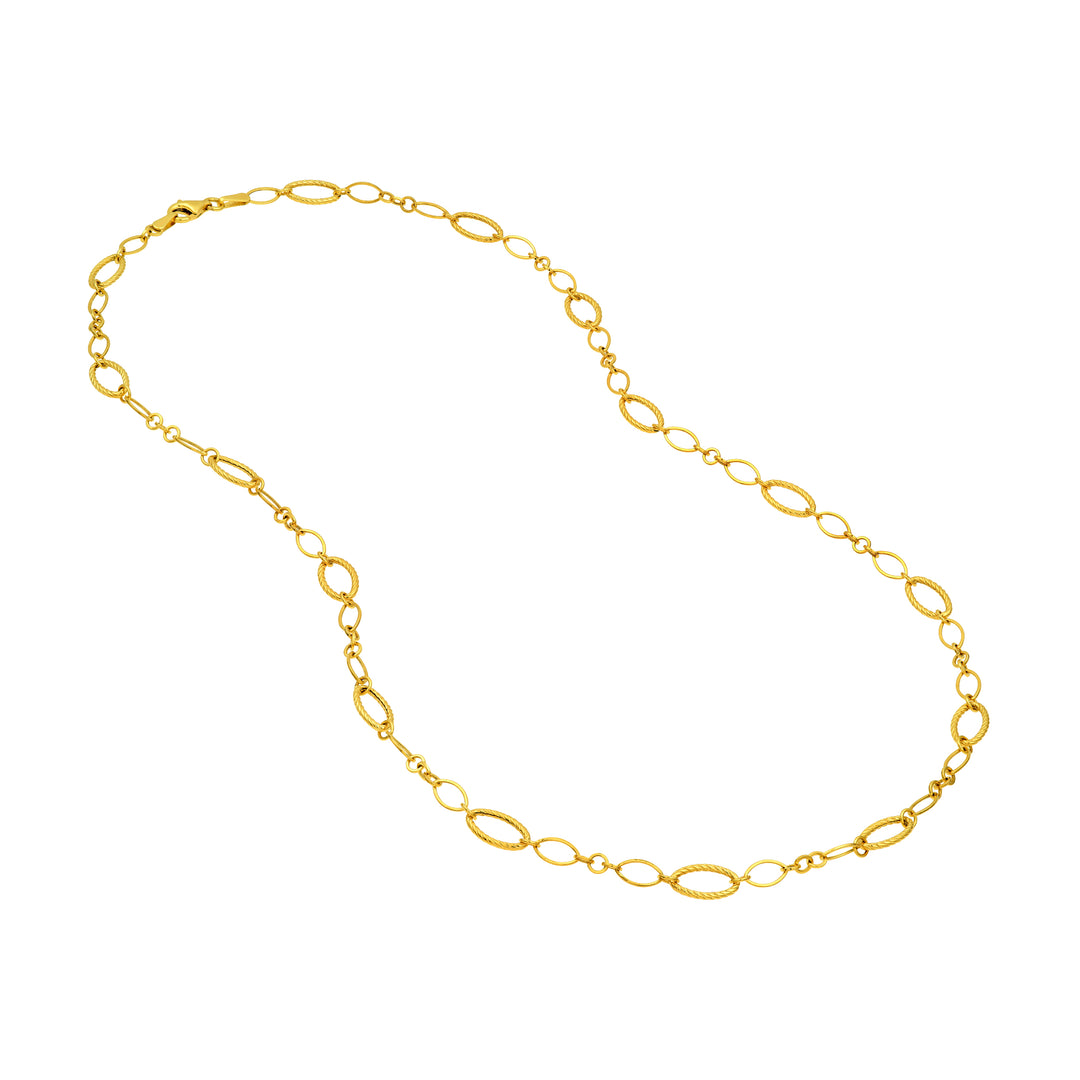 Oval Twisted & Polished Link Chain
