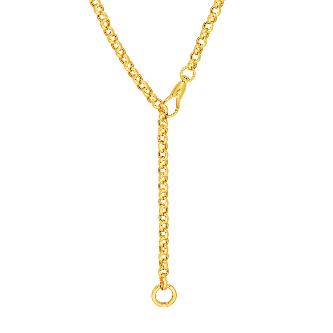 5.20mm Rolo Link Push Lock Necklace