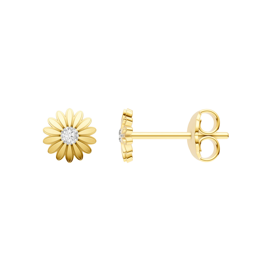 1/20tcw Flower Stud Earrings