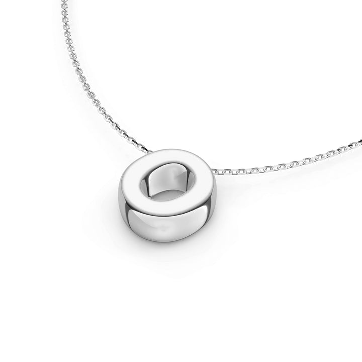 Puffy Bubble Initial ‘O’ Necklace