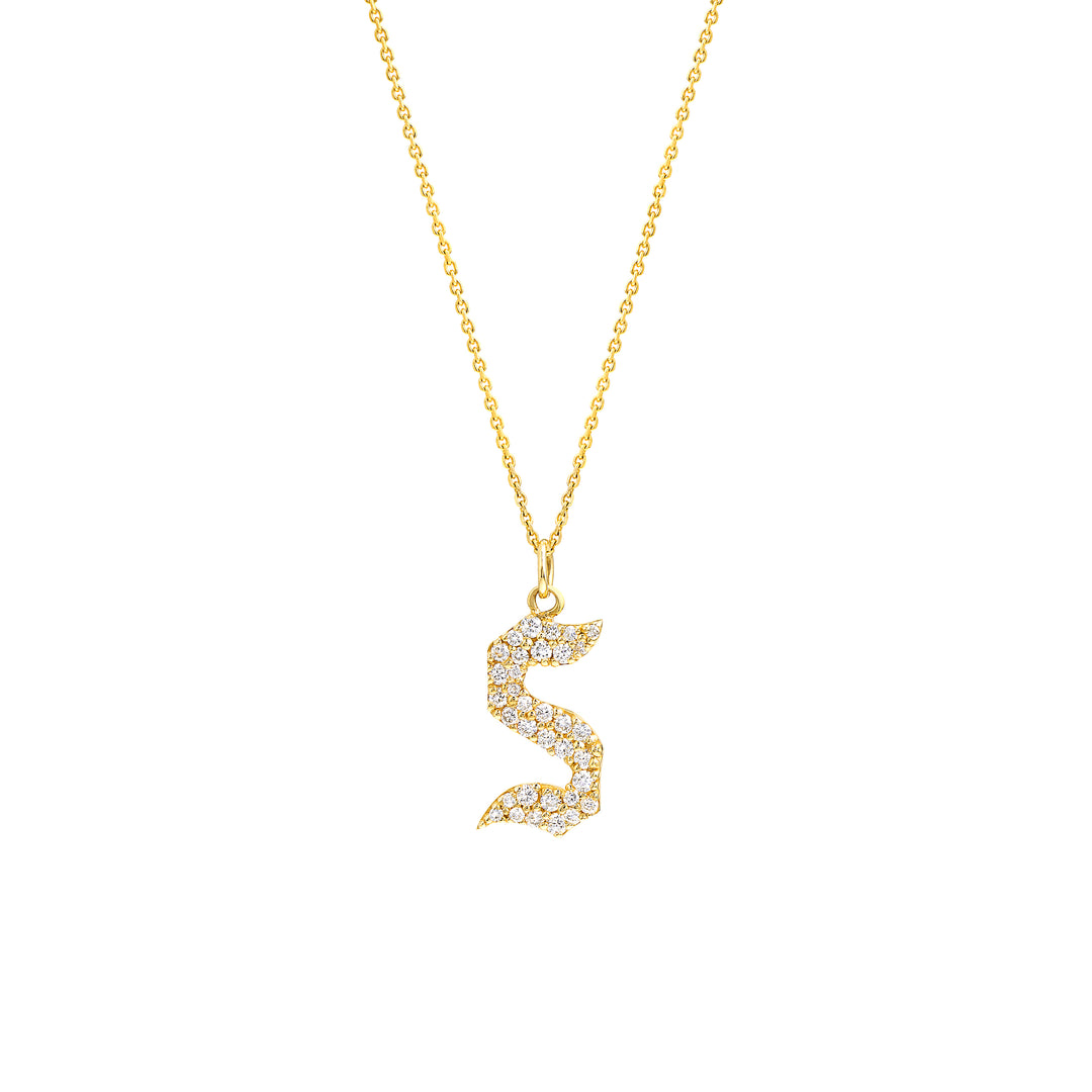Diamond Gothic S Necklace