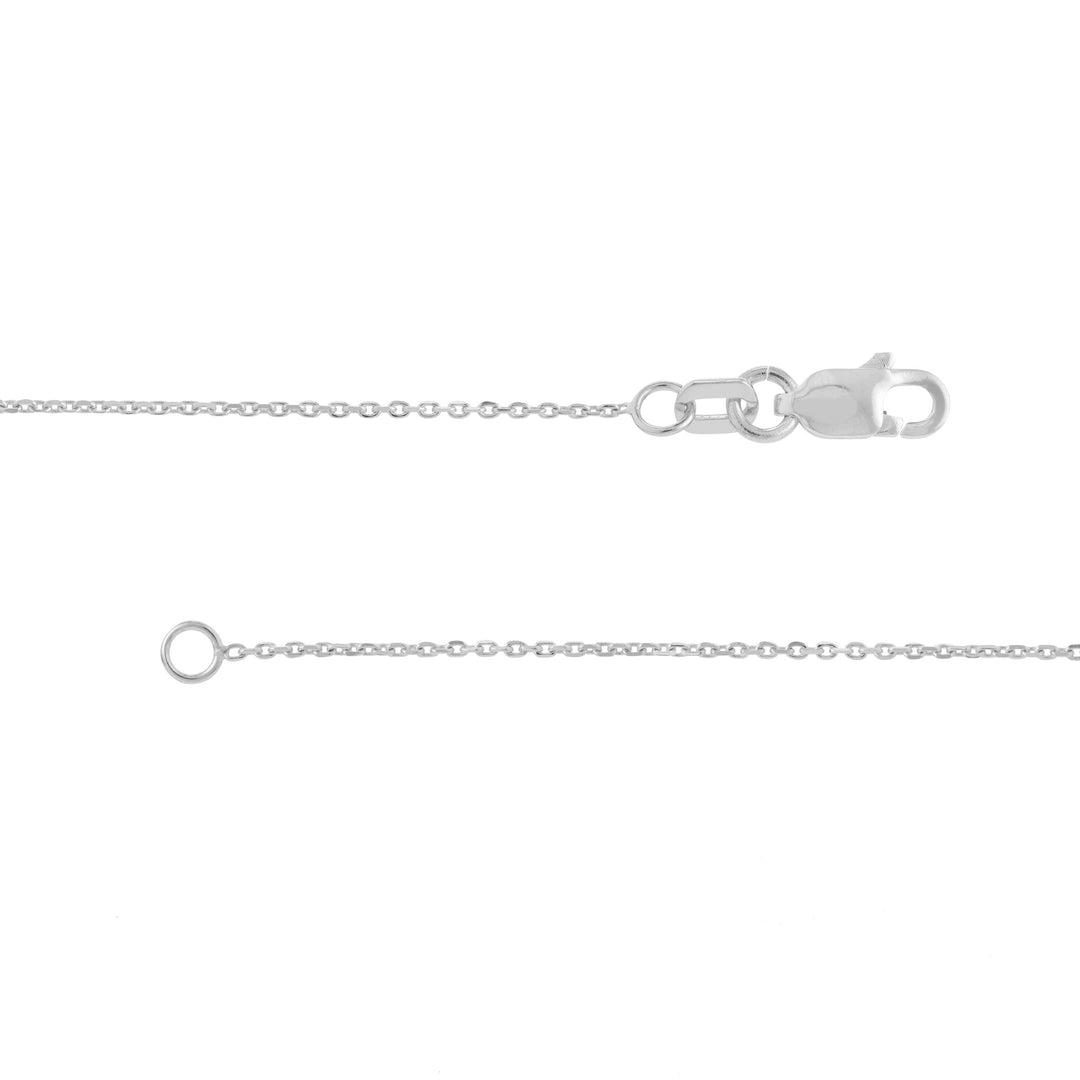Script S with Diamond Bezel Necklace