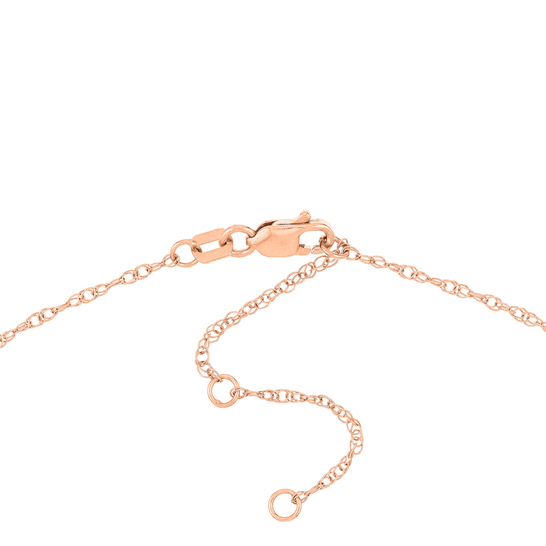 15mm Cursive Initial Pendant Necklace