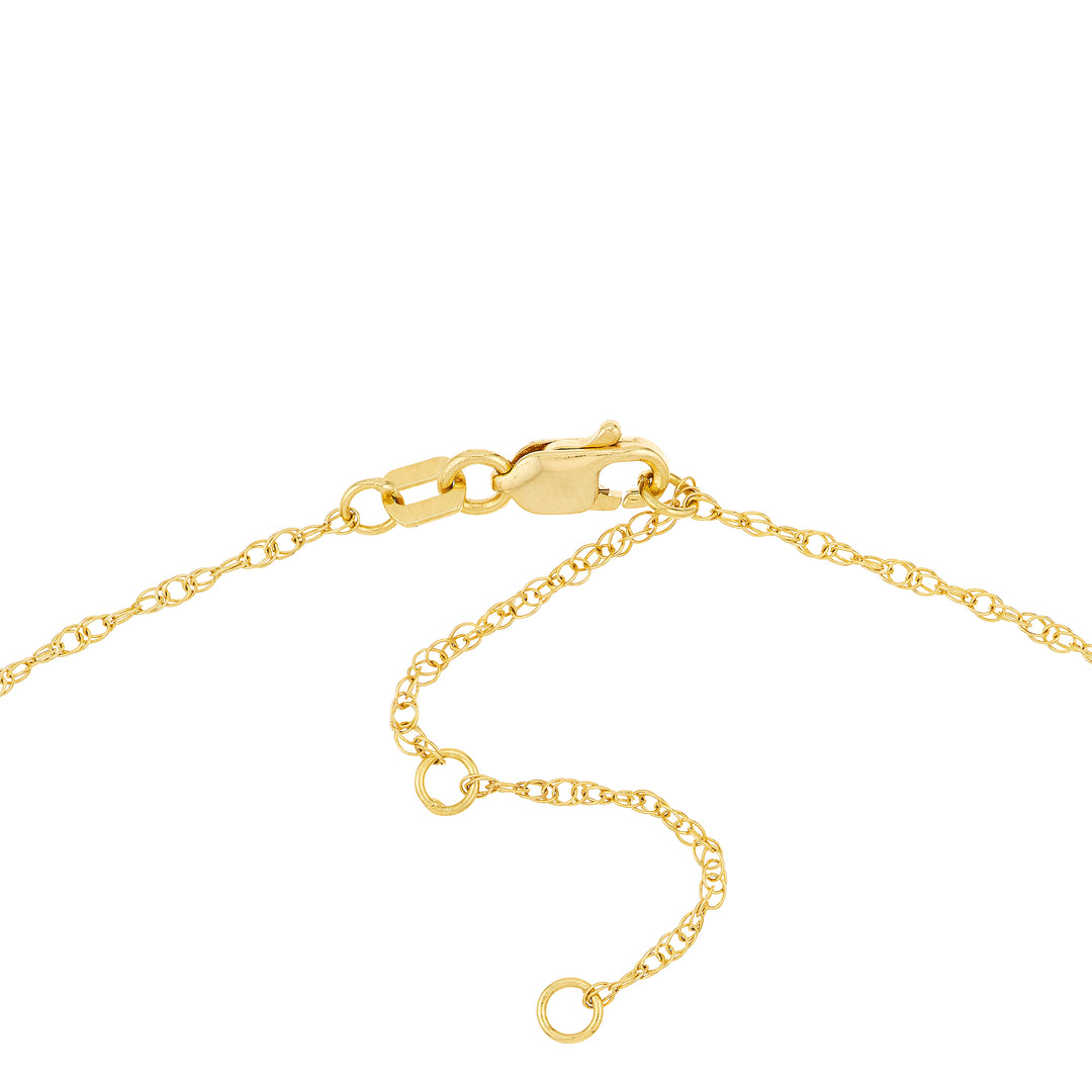 7mm Vertical Block Numeral Necklace