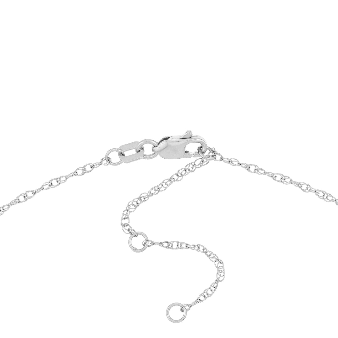 7mm Vertical Block Numeral Necklace