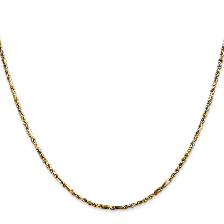 14k 1.8mm D/C Milano Rope Chain