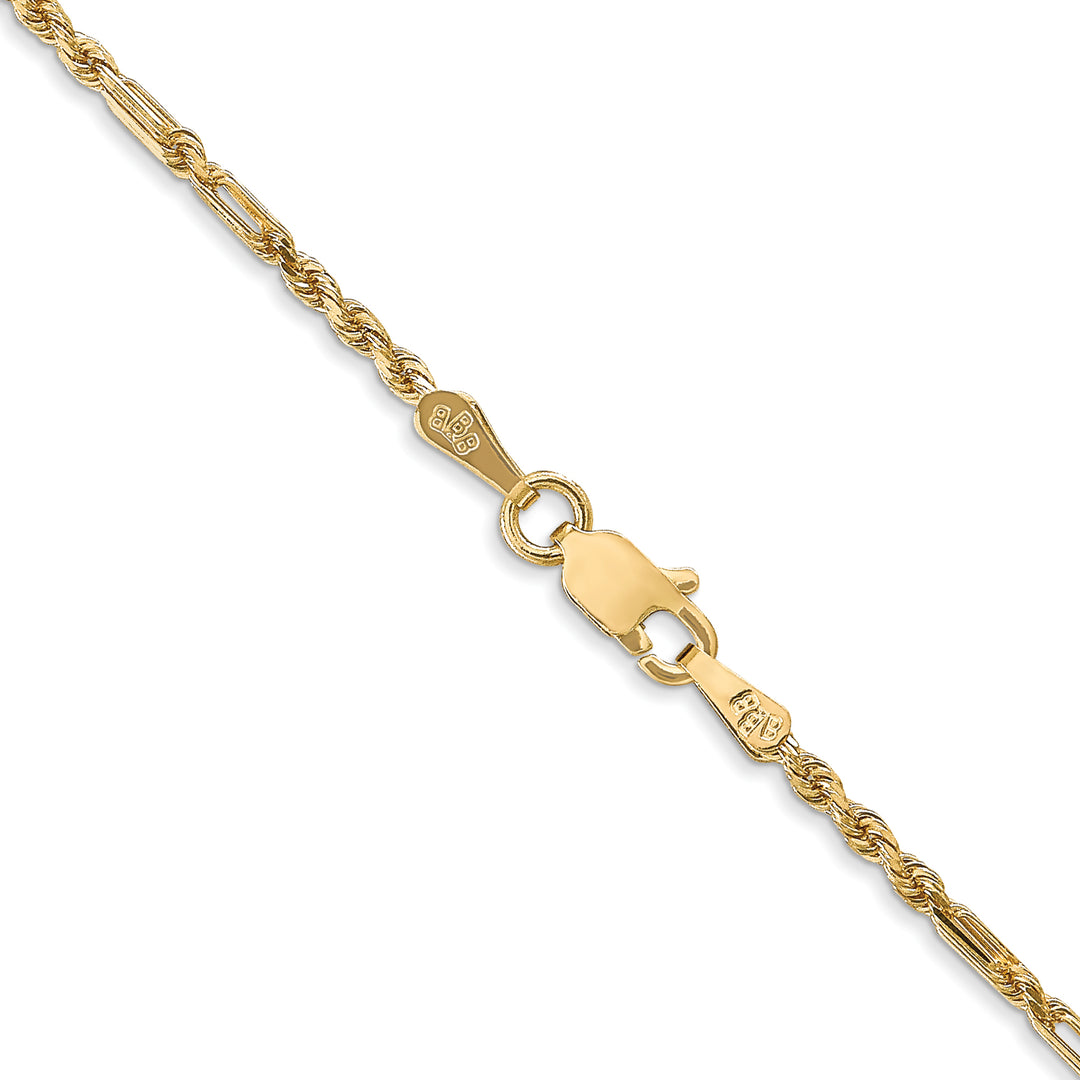 14k 1.8mm D/C Milano Rope Chain