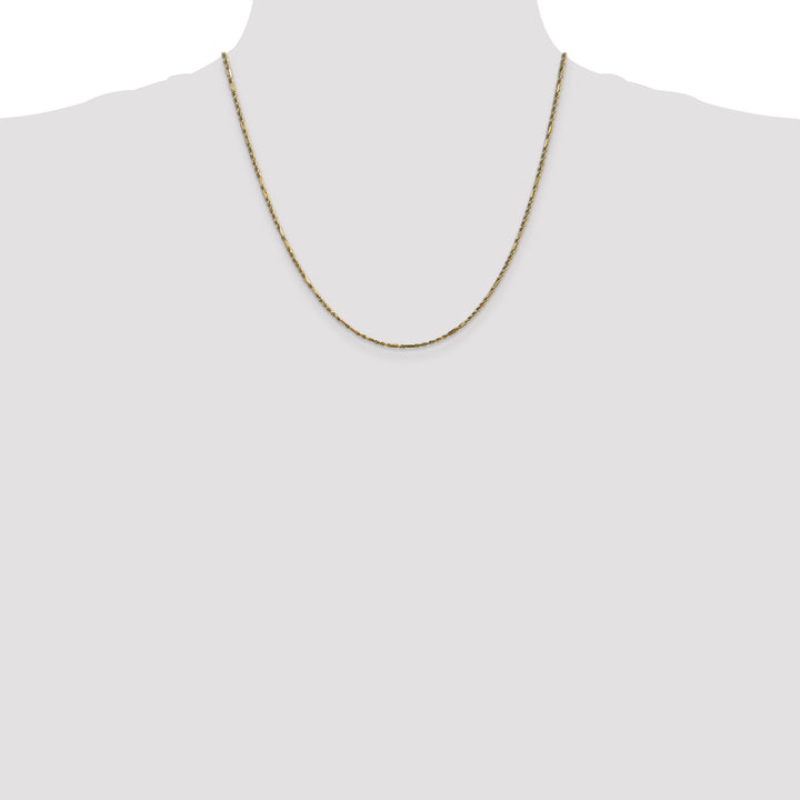 14k 1.8mm D/C Milano Rope Chain