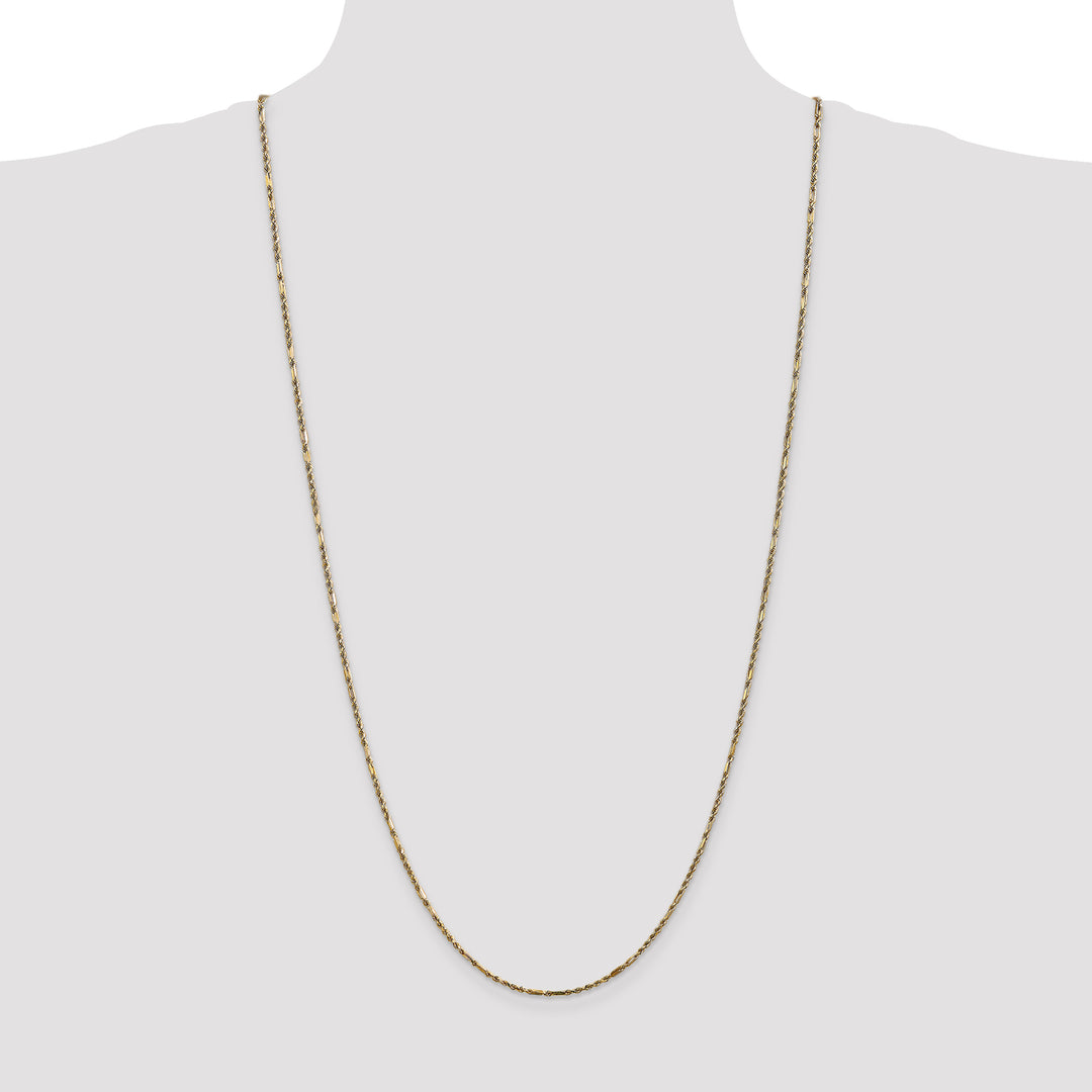14k 1.8mm D/C Milano Rope Chain