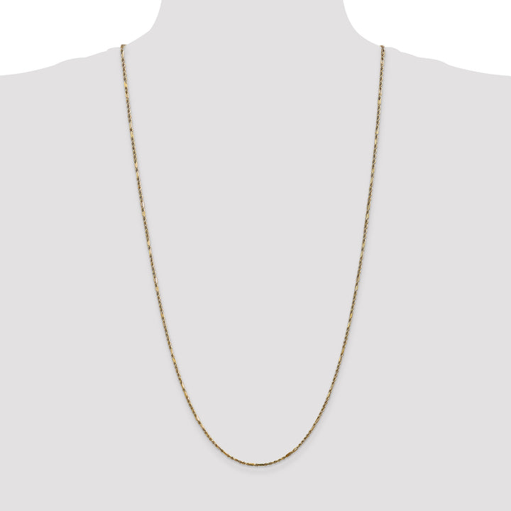 14k 1.8mm D/C Milano Rope Chain