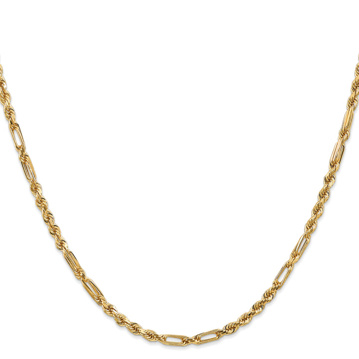 14k 3.0mm D/C Milano Rope Chain