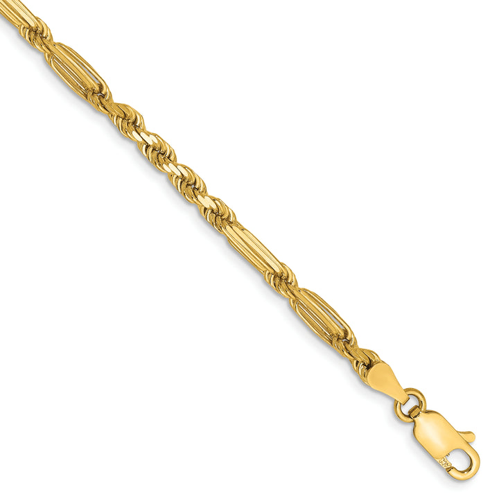 14k 3.0mm D/C Milano Rope Chain
