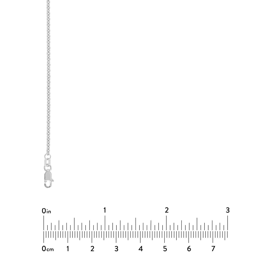 Sterling Silver 2mm Cable Chain with Lobster Lock