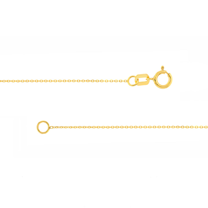0.65mm D/C Cable Chain with Spring Ring Qtag