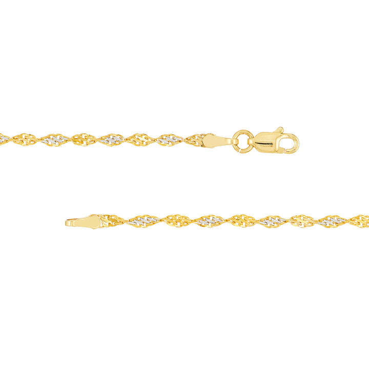 2.10mm Two Tone Dorica Chain