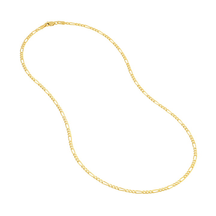 2.35mm Concave Figaro Chain