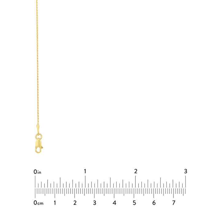 0.85mm D/C Round Wheat Chain with Lobster Lock
