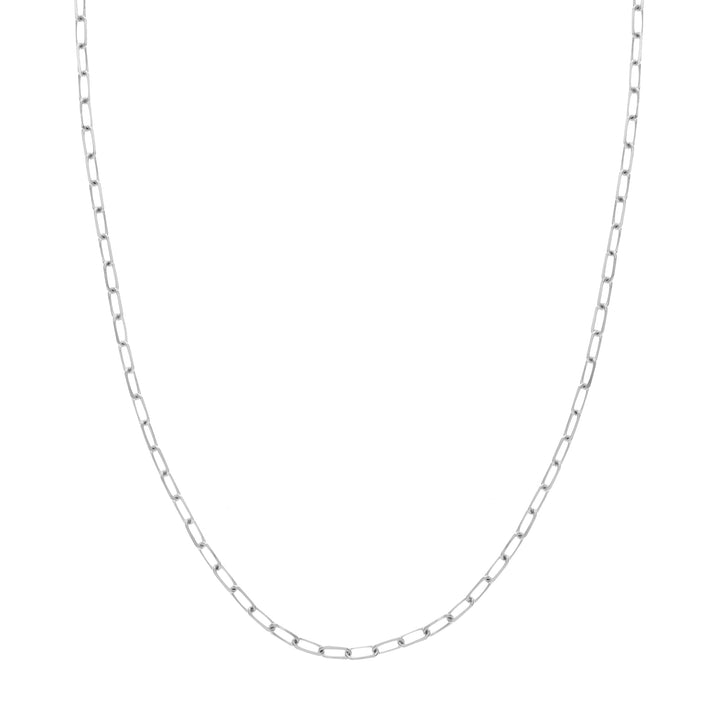 3.1mm Paper Clip Chain with Lobster Lock