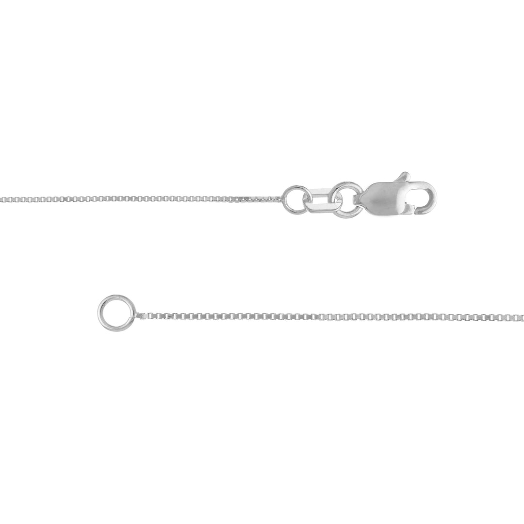 0.55mm Box Chain with Lobster Lock and Quality Tag