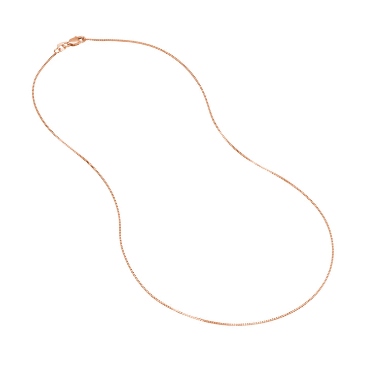 0.66mm Box Chain with Lobster Lock