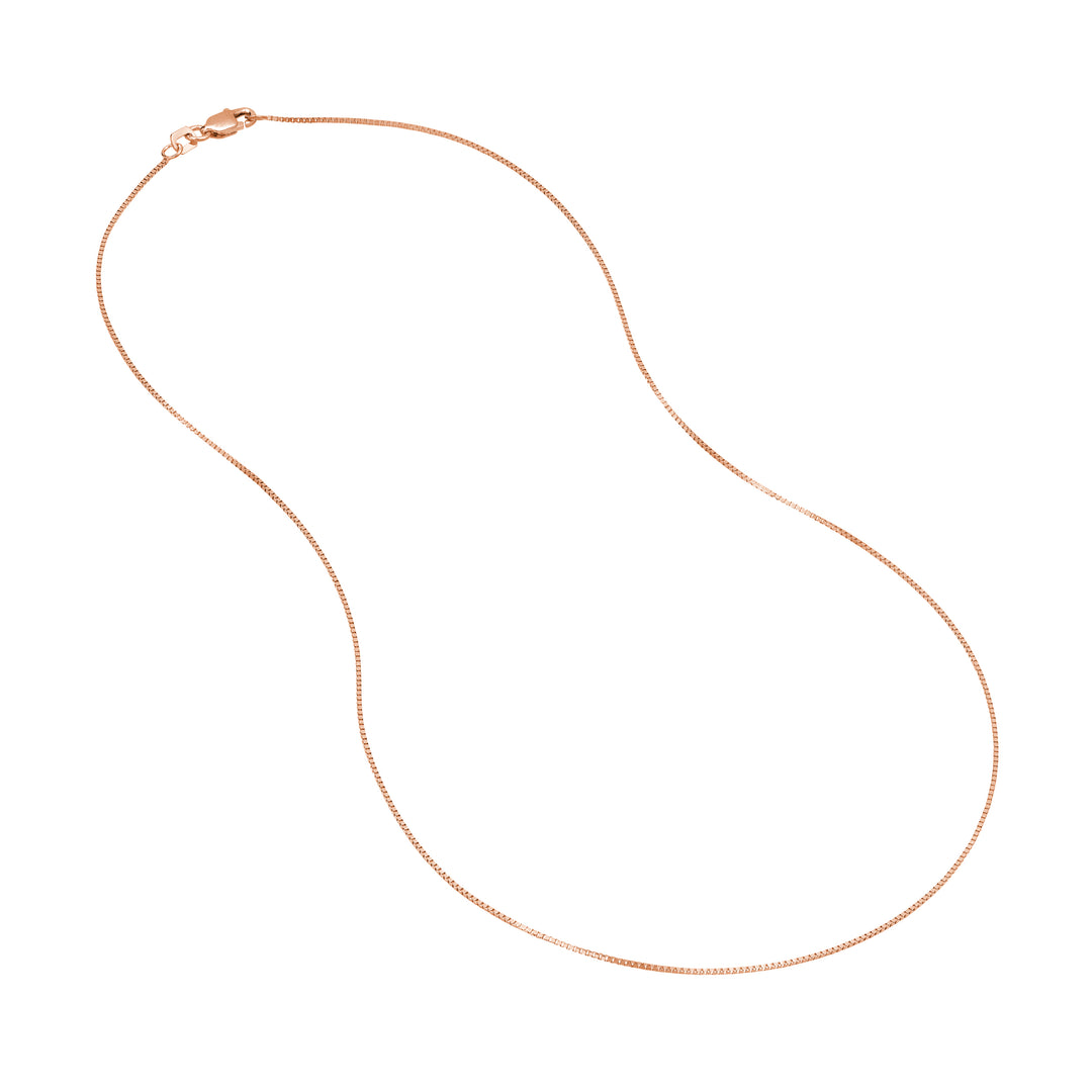 0.66mm Box Chain with Lobster Lock