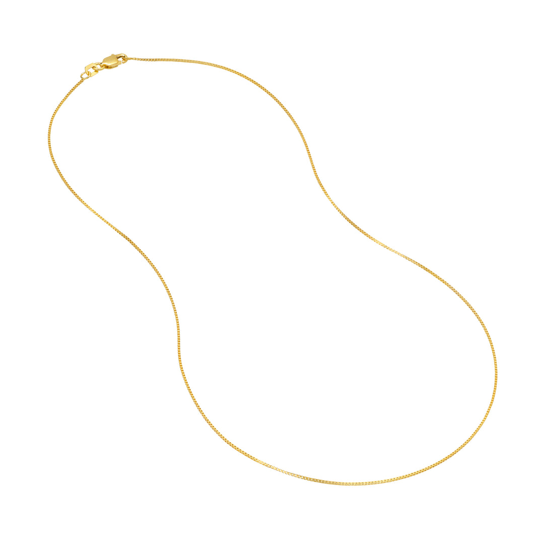 0.66mm Box Chain with Lobster Lock
