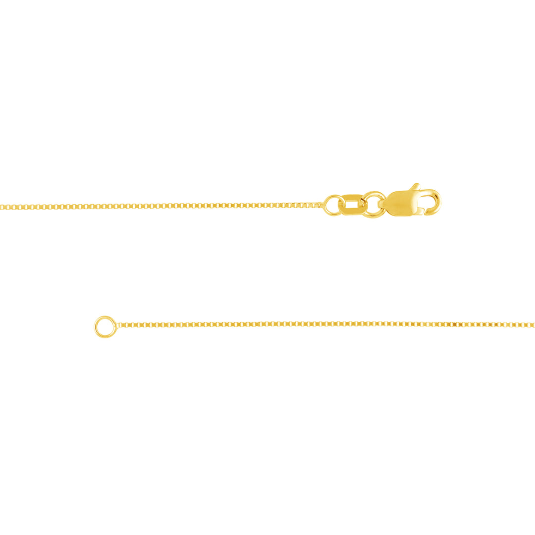 0.66mm Box Chain with Lobster Lock