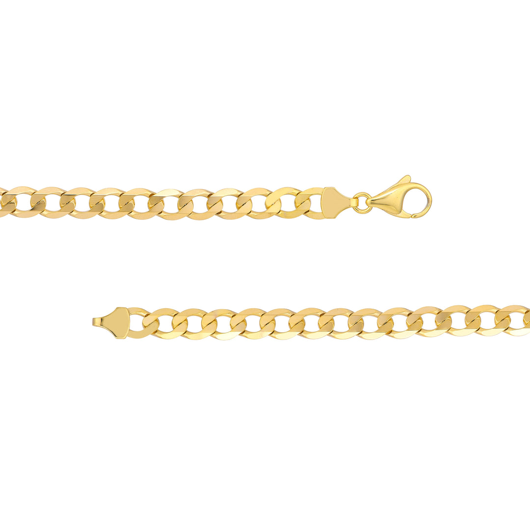 7.2mm Light Open Curb Chain with Lobster Lock