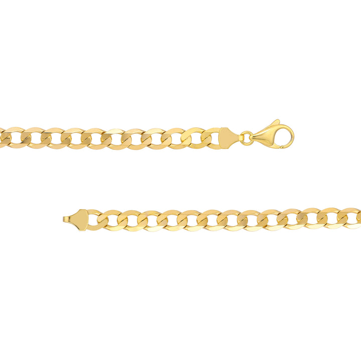 7.2mm Light Open Curb Chain with Lobster Lock