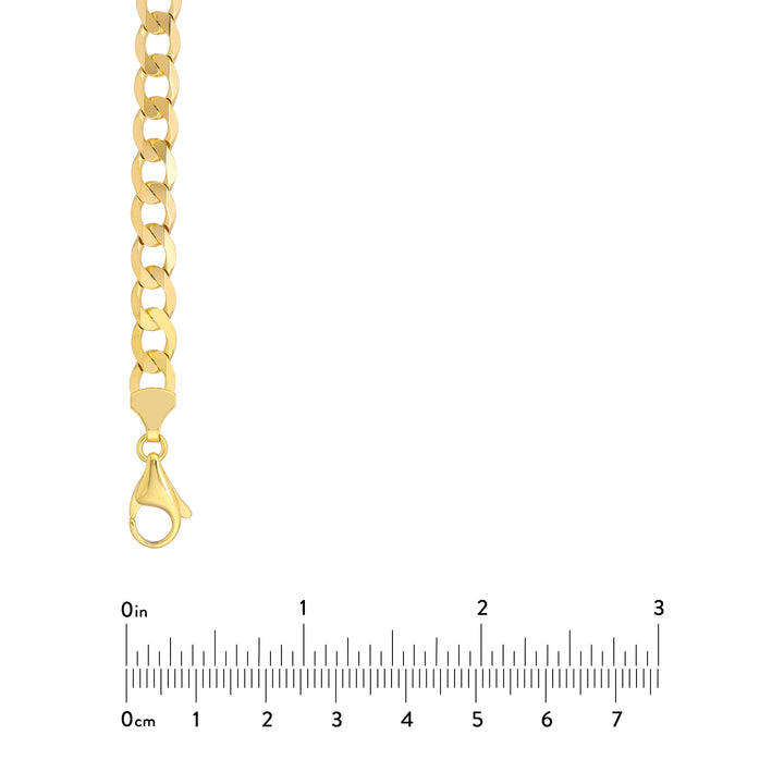 7.2mm Light Open Curb Chain with Lobster Lock