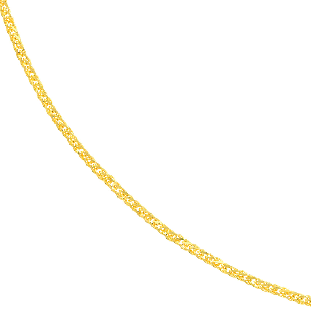 1.17mm D/C Square Wheat Chain with Lobster Lock