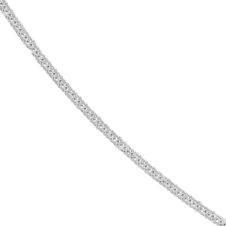 Sterling Silver 2.9mm Square Wheat Chain