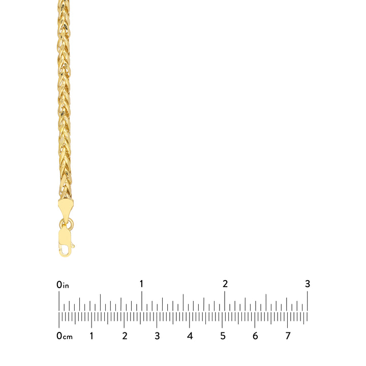 4.50mm Hollow D/C Wheat Chain 120 w/Lobster lock End Caps