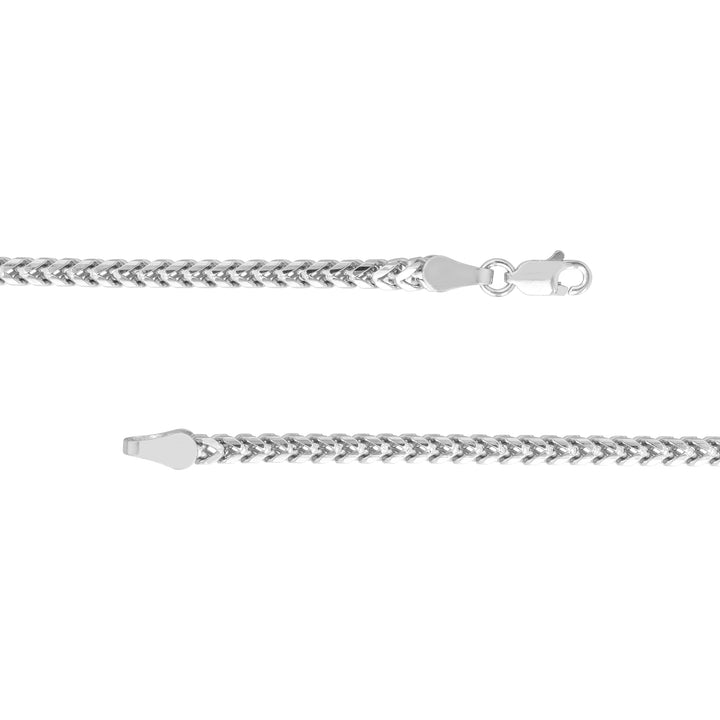 Sterling Silver 2.5mm Franco Chain with Lobster Lock