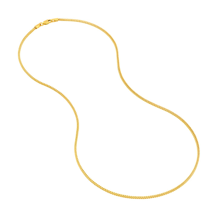 1.55mm Hollow Square Franco Chain
