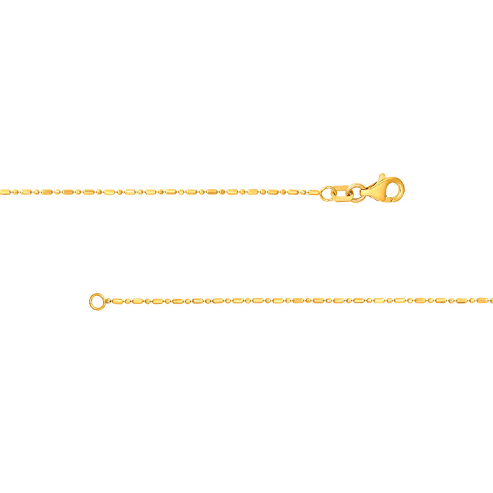 1.0mm D/C Bead and Bar Chain