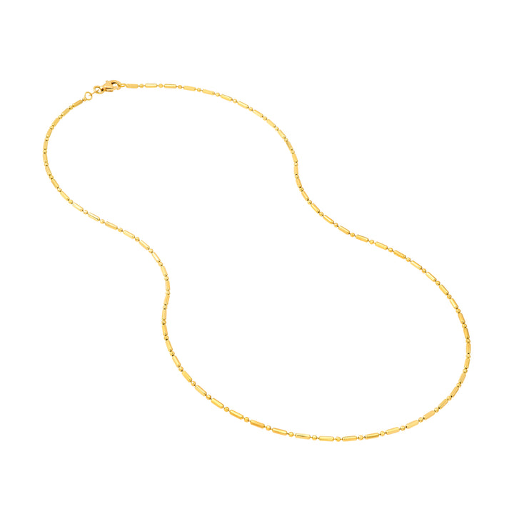 1.50mm Bead and Long Bar Chain