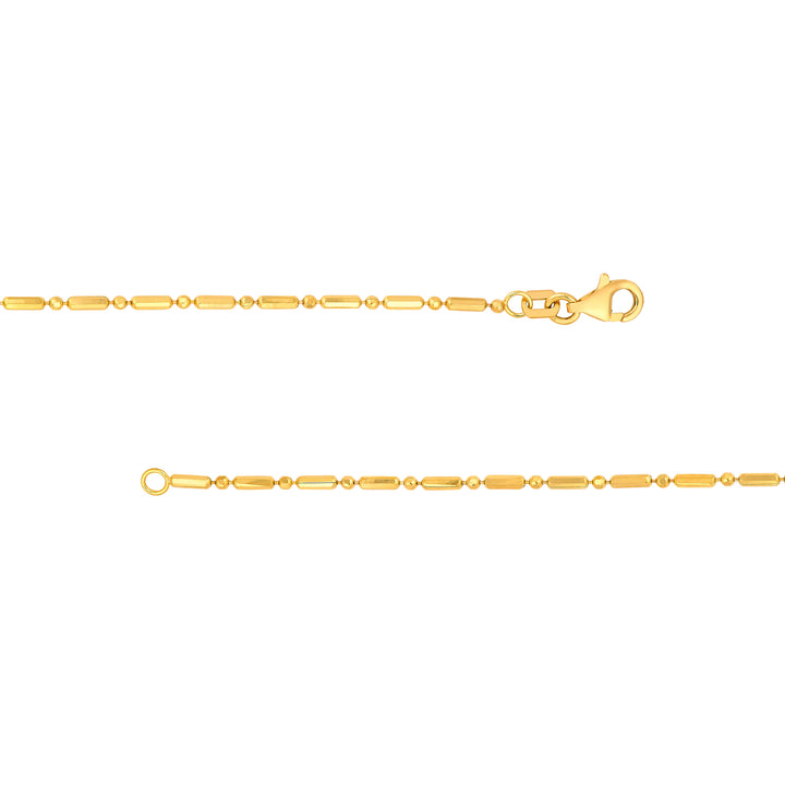 1.50mm Bead and Long Bar Chain