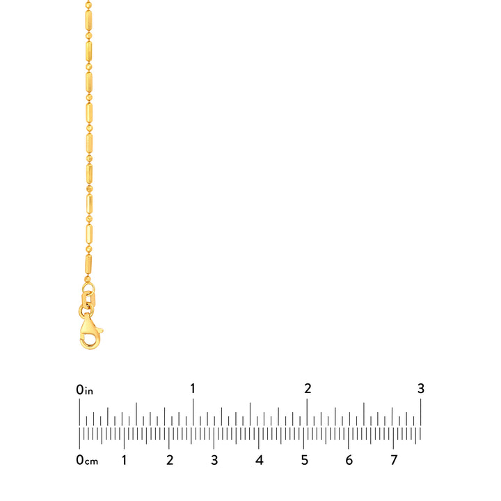 1.50mm Bead and Long Bar Chain