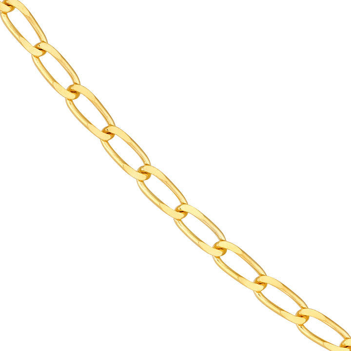 2.00mm Hammered Long Piatto Chain