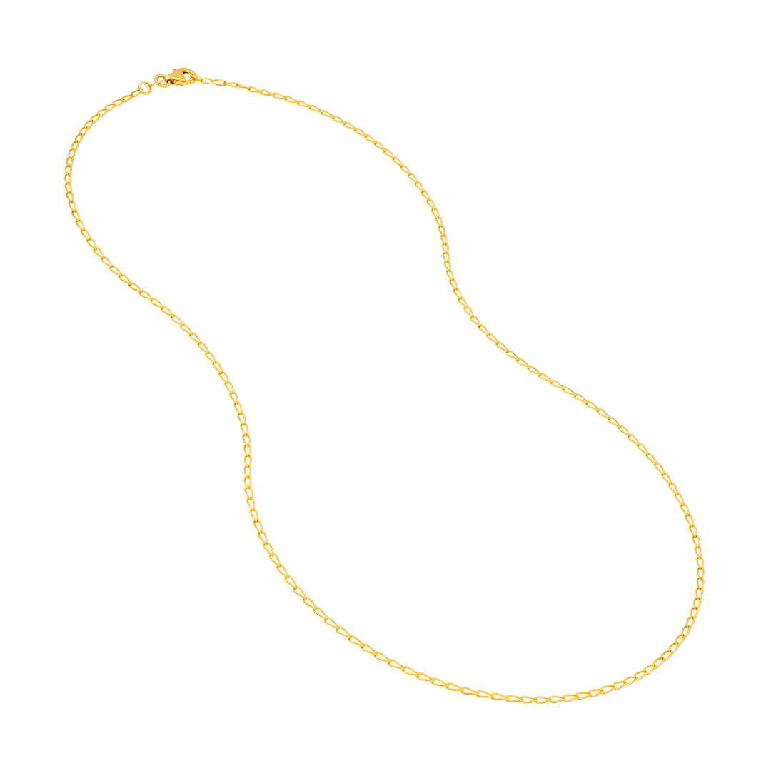 2.00mm Hammered Long Piatto Chain