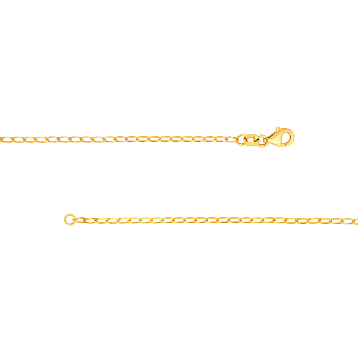 2.00mm Hammered Long Piatto Chain