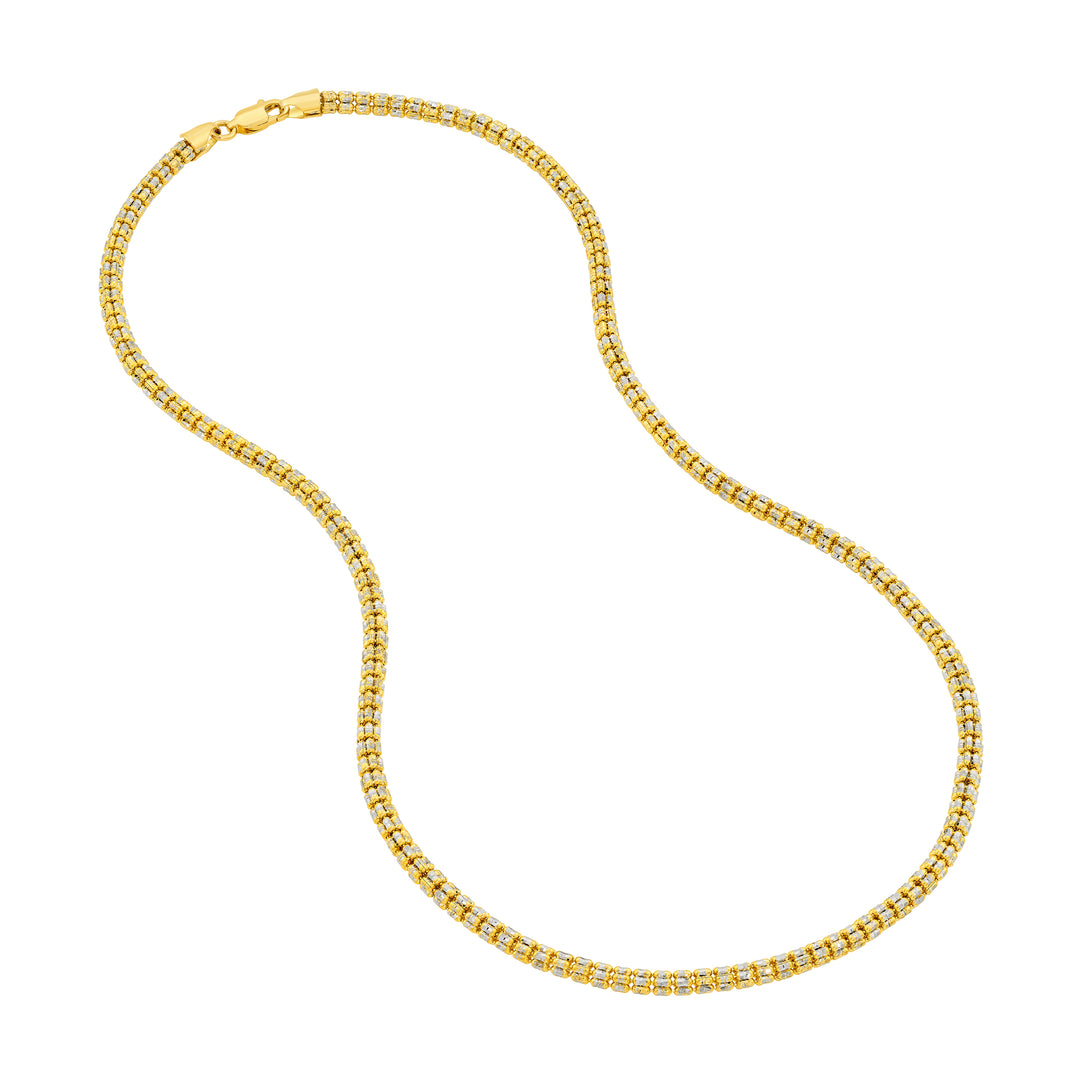 3.60mm Pave Two-Tone D/C Ice Chain