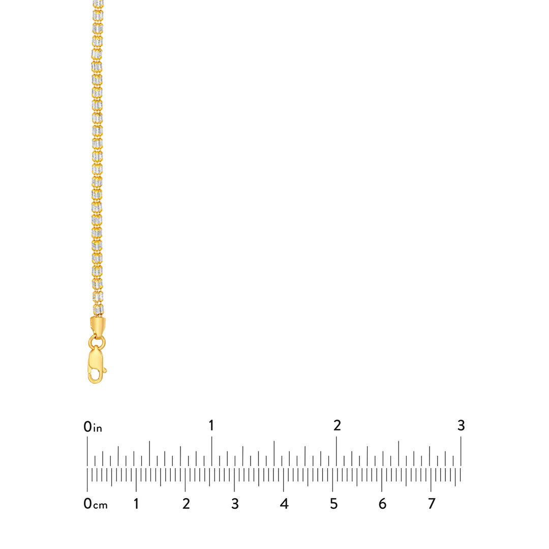 2.40mm Two-Tone Ice Chain [3 Row]
